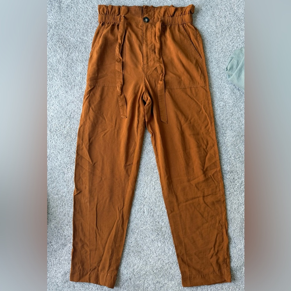 Madewell Rust paper bag pants - size s